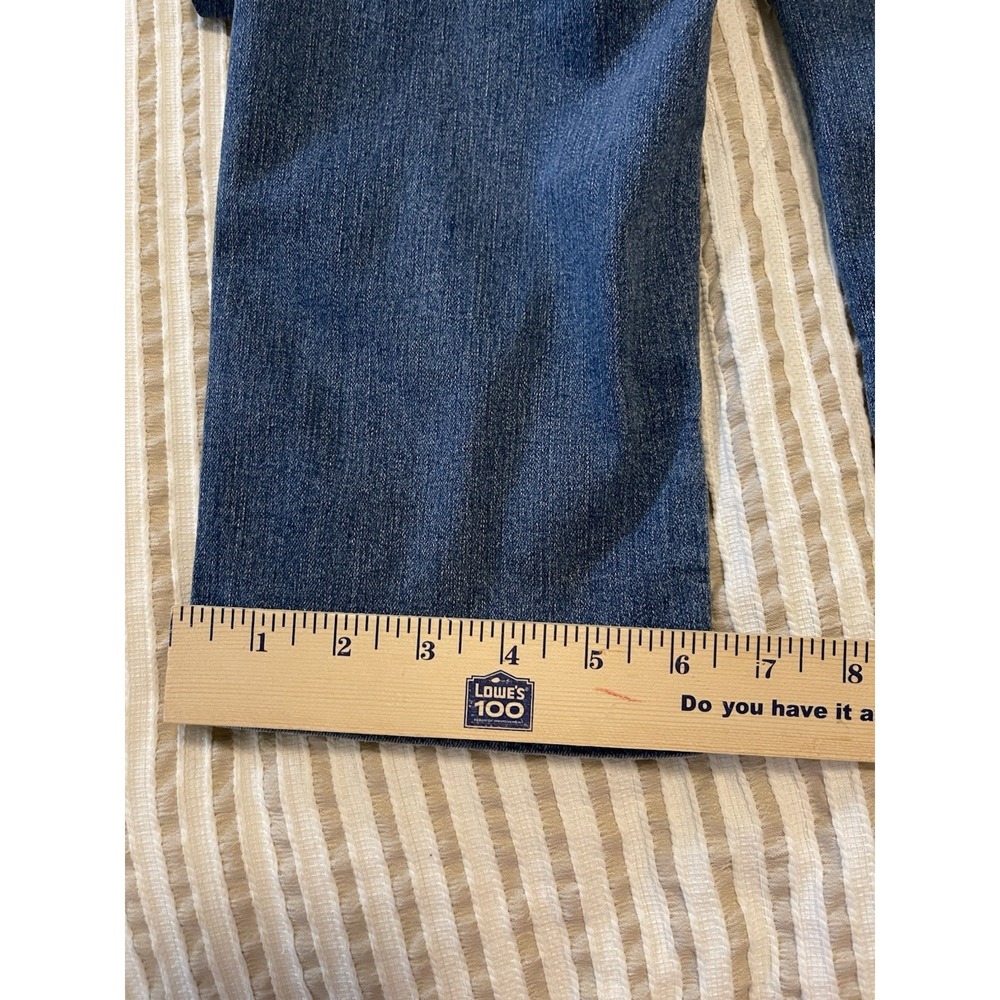 Levi's 314 Shaping Straight‎ trouser jean Womens W31 L32 Medium Wash Stretch - Picture 9 of 10